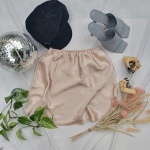 SOLD Vintage mini slip skirt US women's XS